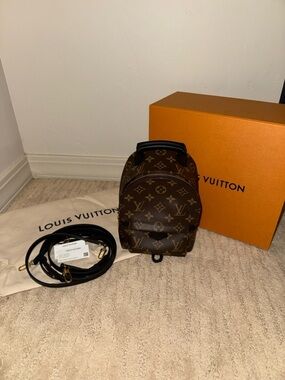 Louis Vuitton Brown Monogram Mini Backpack with Gold Hardware